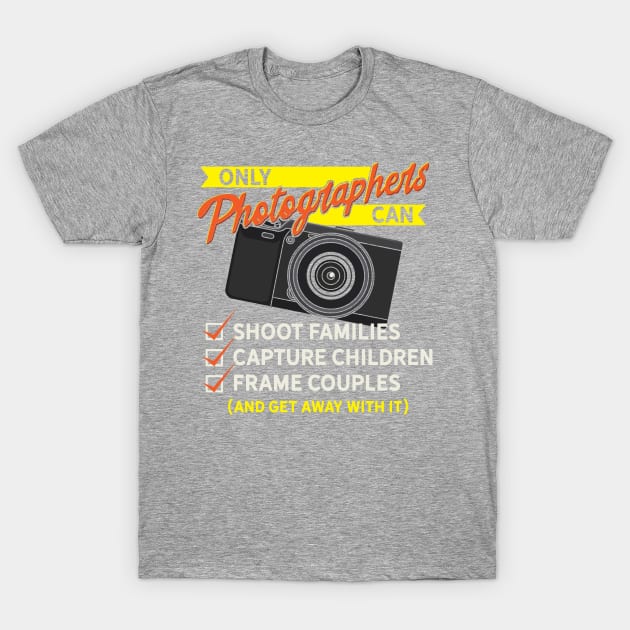 Photographer Gift Vintage Retro T-Shirt by maxdax